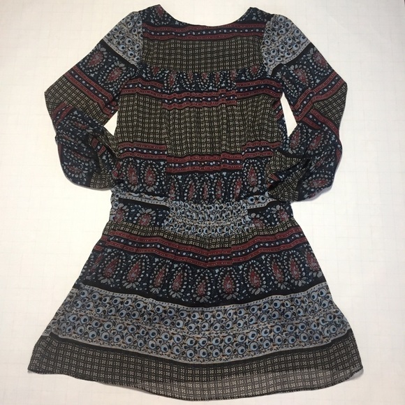 Boho print square neck mini dress - Picture 7 of 8
